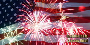 GreatGold.fm Classic Hits Sparkles For USA Birthday Celebration Month.