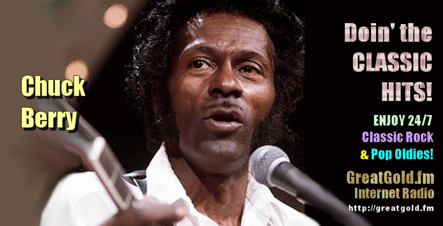 Rock & Roll Pioneer Chuck Berry was born October 18, 1926 in St. Louis, Missouri.