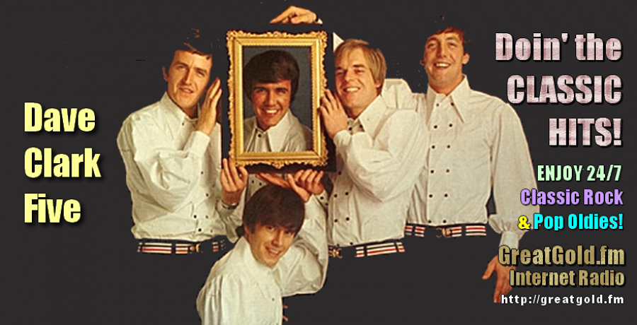 Dave Clark (in frame) with Dave Clark Five, born Dec. 15, 1942 in Tottenham, Middlesex, England.