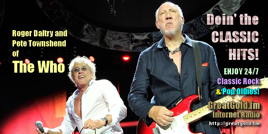 The Who’s Roger Daltrey (pic-left) born March 1, 1944, and Pete Townshend (pic-right) born May 19, 1945.