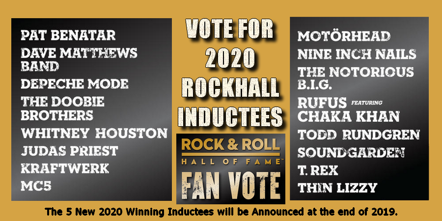 Hear Rock Hall of Fame 2020 Nominees in The GreatGOLD Mix!